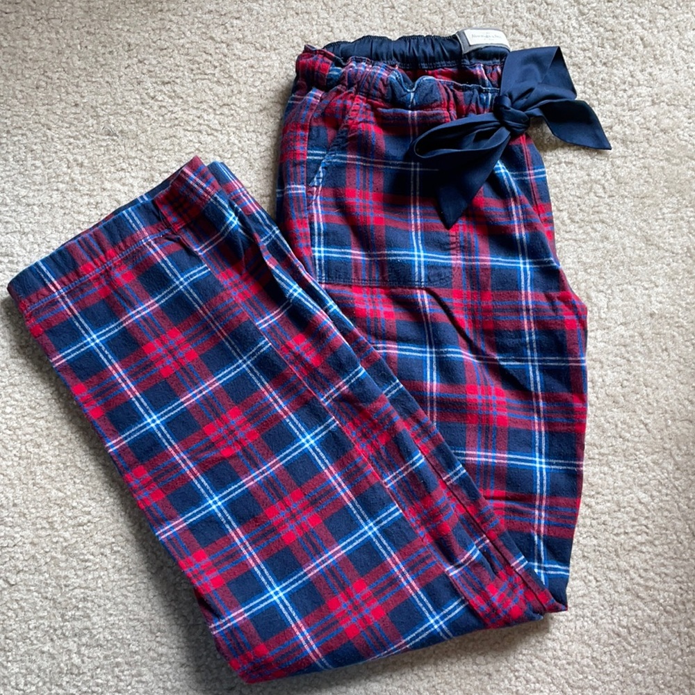 Abercrombie plaid flannel pajama pants